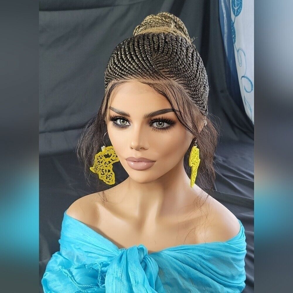 Handmade Braided Wig with Updo and Ponytail - NWT Color 2/27 Ombre long Wig - Picture 15 of 15